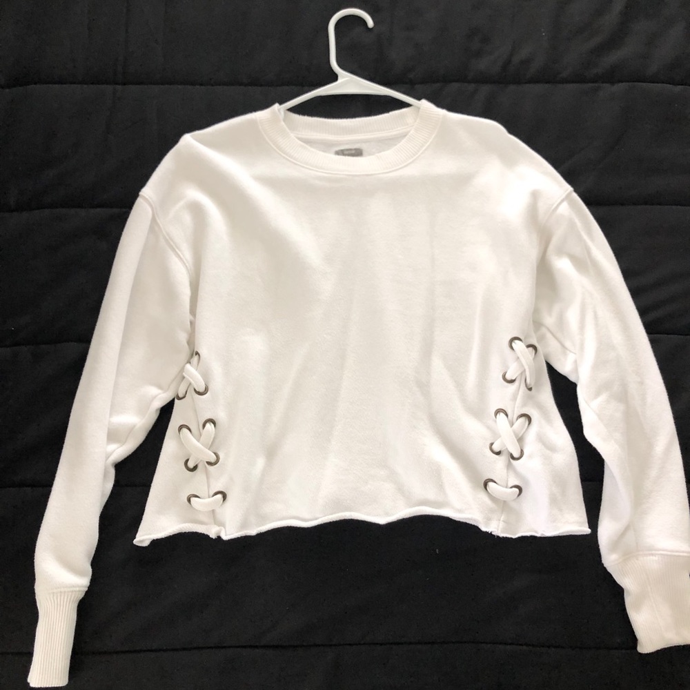 Aerie white cropped sweater